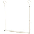 STORAGE MANIAC Adjustable Closet Rod Extender - Heavy Duty Space-Saving Clothes Hanging Bar, 1 Pack White - style: 1 Pack White