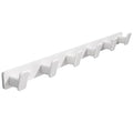 Coat Hook Wall Rack Hanger - White Coat Rack with 6 Hooks Wall Hooks for Hanging Hat Key Bag Towel Wall Mount Coat Holder - color: White, size: Rectangle 6 Hooks 1 Pack
