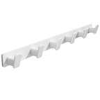 Coat Hook Wall Rack Hanger - White Coat Rack with 6 Hooks Wall Hooks for Hanging Hat Key Bag Towel Wall Mount Coat Holder - color: White, size: Rectangle 6 Hooks 1 Pack