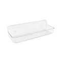 No-Drill Acrylic Shower Caddy – Wall Mounted Bathroom Shelf with Drain Holes, Strong Adhesive, Large Capacity for Shower, Kitchen, RV – Sandra Series - size: Large