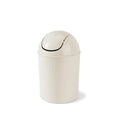 Umbra 1.25 Gallon Mini Waste Can with Removable Swing-Top Lid - Small Garbage Bin for Kitchen, Bathroom, Bedroom, Office - Compact Trash Can Fit Under Tables & Counters - Sand - color: Sand