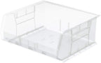 Akro-Mils 30250 AkroBins Plastic Storage Bins, Space-Saving Stackable Bins for Garage, Pantry, Craft Organization, 15" x 16" x 7", Clear, 6-Pack - color: Clear