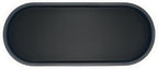 Happitasa Premium 12” x 5” Silicone Vanity Tray | Sink and Surface Organizer with Sturdy Non-Slip Base | Heat Safe, Dishwasher Safe (Black) - color: Black