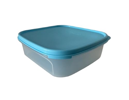 NewTupperware Modular Mates Square #1 Container 5-cup / 1.2 L with Seal (Serene Sky) - color: Serene Sky
