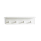 Entrance Coat Rack ，Coat Hooks, Wall-Mounted Wooden Hook Rack, Wall-Mounted Shelves are Very Suitable (White Color Finish—A-1) - style: White color finish—A-1