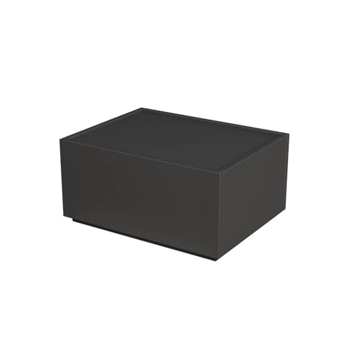 Modern Nightstand Modular Stackable Drawers Modular Storage Bedroom Furniture Set - Bedside Table, Storage Cabinet, Sofa End Table for Bedroom Living Room Hallway Entryway Black Small - color: Black, size: Small (18" Width)