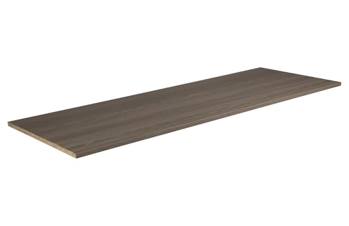 ClosetMaid SuiteSymphony Wood Top Closet Shelf, 48-Inch Wide, Graphite Grey - color: Graphite Grey