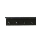 Entrance Coat Rack ，Coat Hooks, Wall-Mounted Wooden Hook Rack, Wall-Mounted Shelves are Very Suitable (Black Color Finish—A-1) - style: black color finish—A-1