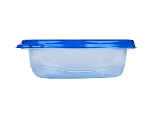Glad GladWare Entree Food Storage Containers with Lids, Medium Square BPA Free Plastic for Meal Prep and Lunches, Lock Tight Seal, Microwave and Dishwasher Safe, 25 Oz, 5 Count - size: 25 oz - 5 Count, style: Square