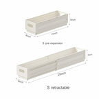 2 Pack Expandable Plastic Storage Boxes, Multi-Purpose Folding Organizer, Drawer Storage Divider For Bedroom, Kitchen And Snack Storage (s) - size: s