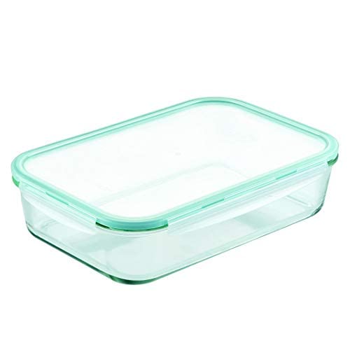 LocknLock Purely Better Glass Rectangular Baker/Food Storage Container with Lid, 9 Inch x 13 Inch, Clear - style: Rectangle Baker