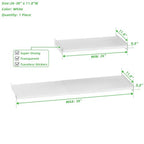 SANNO Adjustable Shelf Organizer for Closet, 17-31" Tension Shelf with Heavy-Duty Adhesive - DIY Expandable Shelf Dividers for Cabinet, Pantry, Wardrobe, Kitchen, 1 Pack - size: 26-38'' x 11.8''W