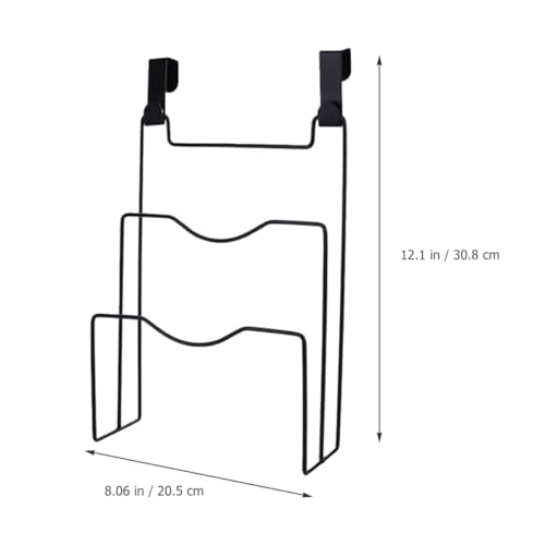 Ciieeo Kitchen Cabinet Door Hanging Pot Lid Organizer 3-Tier Iron Storage Rack 12.12X8.07X3.22 Inch Hanging Lid Holder for Pots and Cutting Boards Easy Kitchen Organization