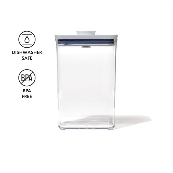 OXO Good Grips POP Container - Rectangle Medium 2.7 Qt - color: White, size: 2.7 Qt - Rectangle
