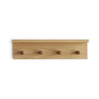 Entrance Coat Rack ，Coat Hooks, Wall-Mounted Wooden Hook Rack, Wall-Mounted Shelves(Oak Colored Finish—A-1) - style: Oak colored finish—A-1