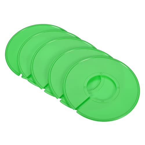 PATIKIL Clothes Dividers 20 Pack Blank Clothing Rack Size Sorting Reusable Wardrobe Round Hanger Separator, Green - color: Green