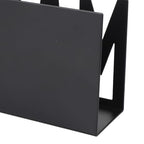 Mail Organizer, Stylish Mail Holder, Iron Letter Holder for Desk with Open Design, Functional Envelope Organizer for Bills, Letters, Papers, 5.91 x 2.17 x 3.74in, Black
