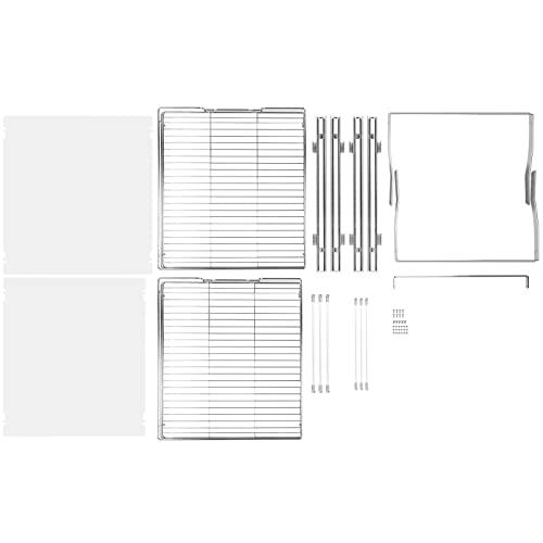 VEVOR 2 Tier 17"Wx21.2"Dx15.2"H Pull Out Cabinet Organizer, Heavy Duty Slide Out Pantry Shelves, Steel Roll Out Drawers, Sliding Drawer Storage for Home, 18.5"Wx22.5"Dx19"H Install Size for Cabinet - size: 17"Wx21.2"Dx15.2"H