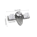 Suction Cup Mop Holder | Broom Mop Hanger,Utility Rack, Tool Organizer Rack, Gripper for Home Kitchen Garden Laundry Garage - color: Gray