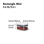 OXO Good Grips POP Container - Rectangle Mini 0.6 Qt - color: White, size: 0.6 Qt - Rectangle