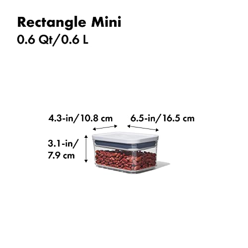 OXO Good Grips POP Container - Rectangle Mini 0.6 Qt - color: White, size: 0.6 Qt - Rectangle