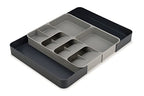 Joseph Joseph DrawerStore Expanding Flatware Cutlery, Utensil & Gadgets Organiser, Expandable in Drawer Space Saving Tray- Grey - size: Expandable, style: Flatware & Utensils Organizer