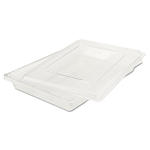 Rubbermaid Commercial Products Large Shallow Food Storage Container, 5 Gallon, Clear, for Restaurant/Kitchen/Cafeteria - color: Clear, size: 5 Gal Thin, style: Container
