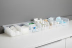 Hudson Exchange 7-1/2" x 4" x 3" (12 Pack) Plastic Stackable Storage Bin and Hanging Container, Clear - color: Clear, size: 12 Pack