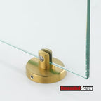 JQK Bathroom Glass Shelf Gold, Tempered Glass Shower Storage 8 by 5 inches, 304 Stainless Steel Brushed Gold Wall Mount 2 Pack, TGS101L8-BG-P2 - color: Gold, size: 8 Inch (2 Pack)