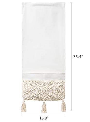 Mkono Macrame Couch Organizer Remote Control Caddy Sofa Armrest Armchair Bedside Storage Holder Bag for TV Remote, Magazine, Books, Cell Phone, iPad, Boho Living Room Home Dorm Decor, Beige, Large - color: Beige, size: Large
