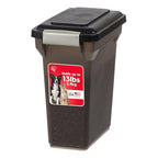 IRIS USA Dog Food Storage Container, Airtight Lid, Up to 13 Pounds Pet Food Storage, Versatile Pet Food Bin, Treats, BPA Free, Smoke - color: Smoke