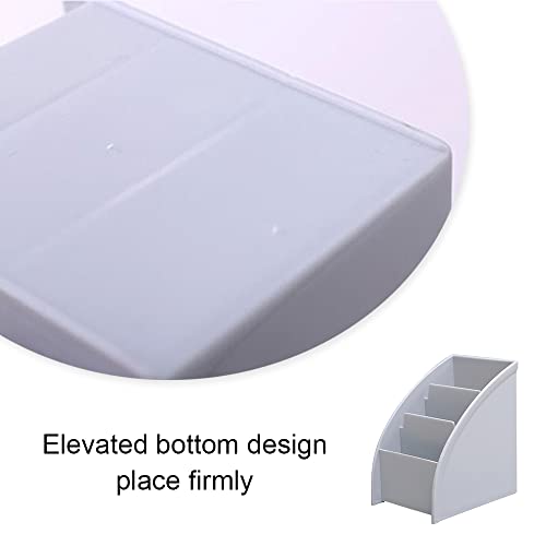 Desk Organizer Trapezoid Remote Control Holder Creative Tabletop Organizer for Study Office Living Room Dresser