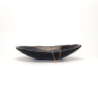 Black Ring Dish,Jewelry Tray Key Dish Tray Organizer,Dresser Decor entryway Key Bowl,Catch All Bowl Decorative Trinket Dish Housewarming Gift 7.4inch