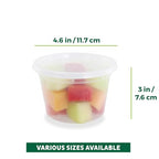 Freshware Food Storage Containers [50 Set] 16 oz Plastic Deli Containers with Lids, Slime, Soup, Meal Prep Containers | BPA Free | Stackable | Leakproof | Microwave/Dishwasher/Freezer Safe - size: 16 oz - 50 Sets
