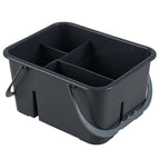 Plastic Cleaning Caddy with Handle, Portable Plastic Storage Caddy Organizers, Gray, F