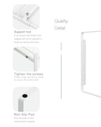 Nxconsu 2 Pack Cabinet Shelf Organizer Stackable 2-Tier Wide 10.5" Depth, Expandable Width (13.4"–24.8"), 10-Level Adjustable Height, Metal Counter Shelf Riser for Cupboard Pantry Countertop, White - size: Wide Depth (10.5") - 2 Pack