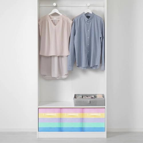 PowerKing Collapsible Storage Cubes with Handles, Fabric Foldable Bins for Closet Shelves, Durable Organization Storage Bins, 10.5'' x 11'' x 10.5'' (2Pack, Rainbow) - color: Rainbow Colorful, size: 2Pack