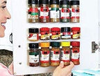 Crazy Chef Spice Clips 30 ct Spice Clips Gripper Organizer Holds 30 Spice Jars - Pantry and Inside Cabinet Organization 3M Adhesive Spice Rack