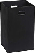 Simple Houseware Foldable Closet Laundry Hamper Basket, Black - color: Black