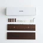 Entryway Coat Rack Hooks with Shelf, Sturdy Wooden Floating WallOrganizer Shelf with 4 Hooks siutable for Entrance, Mudroom, Kitchen, Bathroom,.etc(Walnut Finish) - color: Walnut Finish