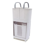 Laundry Basket Organizer Storage Shelf with Frame and Baskets Storage Drawers Unit,Laundry Towel Hamper Cabinet Tower One Part Compartment Sorter Basket(2-Tier,With Wheels) - style: 2-Tier,With Wheels