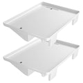 2 Pcs Bedside Shelf for Dorm Bunk Bed, Clip On Nightstand, Bed Side Table Tray Organizer, College Dorm Room Essentials for Girls/Guys, Bedside Tray with Cable Management for Dormitory, Back to School
