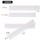 Ohlove 40Pcs Drawer Organizer Dividers 17"x2.8" Adjustable Storage Organizer Separator for Socks, Underwear, Makeup, Kitchen, Dresser