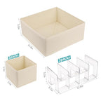 5 Pack Drawer Organizer Clothes, Foldable Baby Organizers and Storage & Dresser Organizer for Bedroom Closet– Nursery Drawer Dividers for Underwear, Socks, Baby Shoes, Bras, Belts, Ties