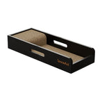 SpaceAid Knife Drawer Organizer Bamboo Insert Dock, Kitchen Steak Knives Holder Organizers Block for Drawer in Storage Organization (Small, Black) - size: Black, Small