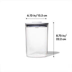 OXO Good Grips Round POP Container– 3.3 Qt for rice, pasta and more, White - size: Medium - 3.3 Qt, style: 3.3 Qt