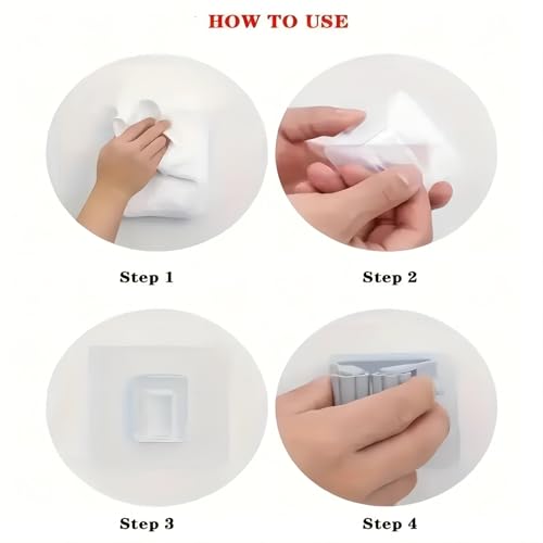 2Pcs Broom Holder Mop Hanger Wall Mount Hook Plastic Easy Install No-Drill Strong Adhesive Organizer - color: White, size: 2 Pcs