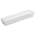 Oggi Clear Drawer Organizer - 3" X 12.5" - Ideal for Organizing Kitchen Drawers, Office, Desk, Silverware, Kitchen Utensils, Cosmetics and Bathrooms - size: 3" by 12"