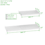 SANNO Expandable Closet Shelf Organizer, 17-31" Tension Shelf - DIY Expandable Shelf Dividers for Cabinet, Pantry, Wardrobe, Kitchen, Space-Saving Organizer, 1 Pack - size: 17-31'' x 11.8''W