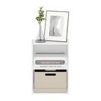Furinno Luder Bookcase / Book / Storage, 2-Tier, White - color: White, size: 2-Tier, 9 x 16 x 21